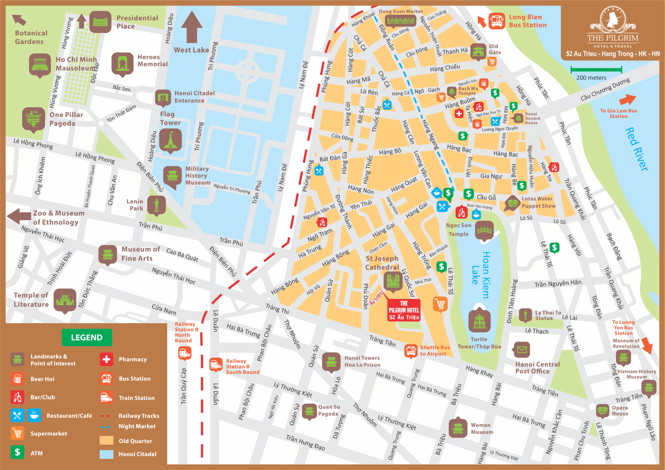Hanoi's map